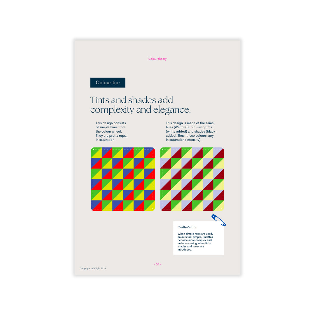 Colour guide for quilters